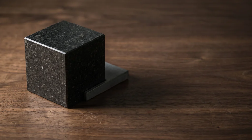 Composición minimalista en proporción 16:9 que representa el equilibrio financiero, la estructura de costos congelada y la autonomía personal.